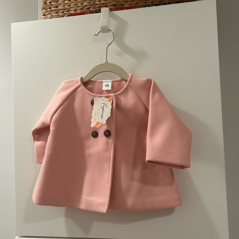 NWT Soft Pink Kids Coat 6-12 Months